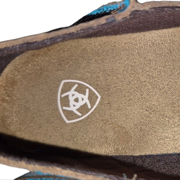 Ariat Women's Blue Embossed Loafers - Picture 8 of 10